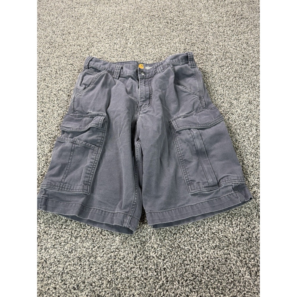 Carhartt Relaxed 11" Rigby Cargo Shorts Men's Size 30 Gray Relaxed Fit Workwear